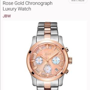 Watch by JBW. Beautiful rose gold and silver.